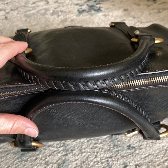 Dooney & Burke Large Florentine Black Leather Satchel! 🦆 - Picture 9 of 15